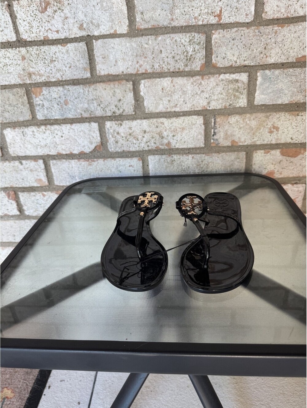Tory Burch Flat Sandals  Black Size 6
